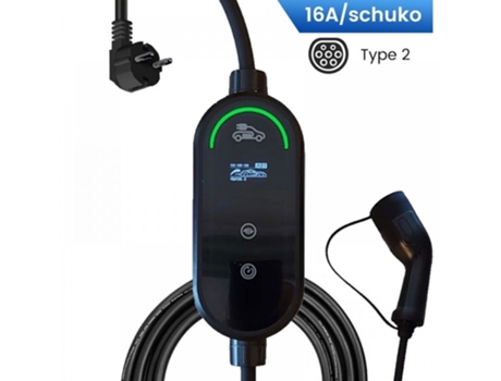 Carregador Portátil Vebox T2 Monofásico Ajustável de 6A a 16A 3.7Kw Bolsa I9CHARGE