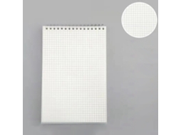 Cuaderno de Alambre Superior com 80 Folhas, Papel Grosso, Grade A5, Útil e Prático para Notas Diárias
