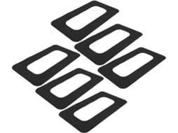 Kit De Reparo De Conexão De Quilhas De Prancha De Surf De 9 Polegadas Em Pvc Preto Com 6 Peças - Peças