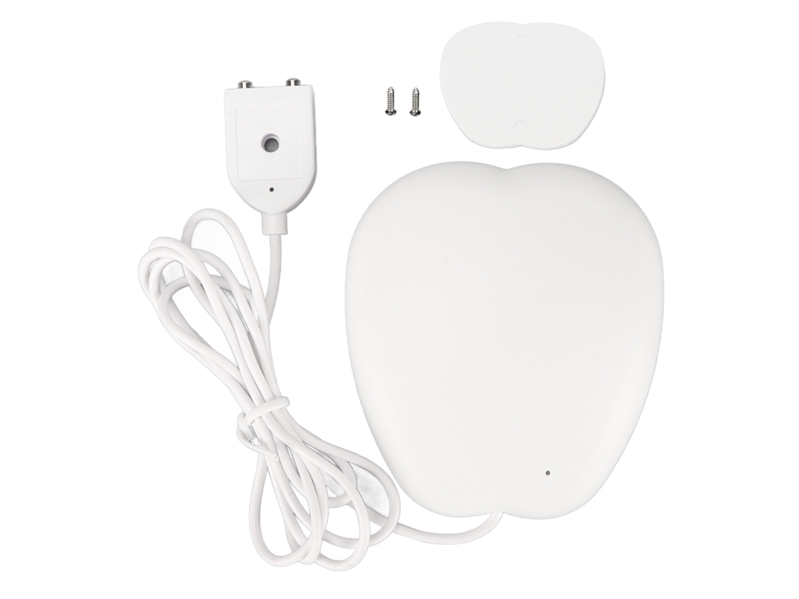 Detector de vazamento de água inteligente e sensível com WiFi e alarme de inundação com luz branca dourada