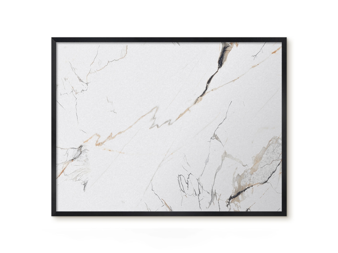 Quadro de vidro magnético com efeito mármore para hall de entrada Espelharte (80x60 cm)