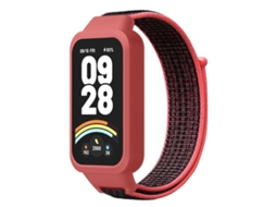 Bracelete para Xiaomi Redmi Watch 3 XIAOMOYU em metal Milan com fivela e relevo preta (20mm)