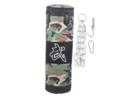 saco de boxe profissional pendurado grosso para treinamento de golpes ginásio verde oco 100cm | S/MARCA