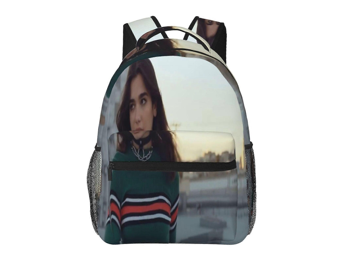 Mochila Dua Lipa Para Estudantes, Resistente E Leve, Impermeável E Com Alça De Ombro Respirável.