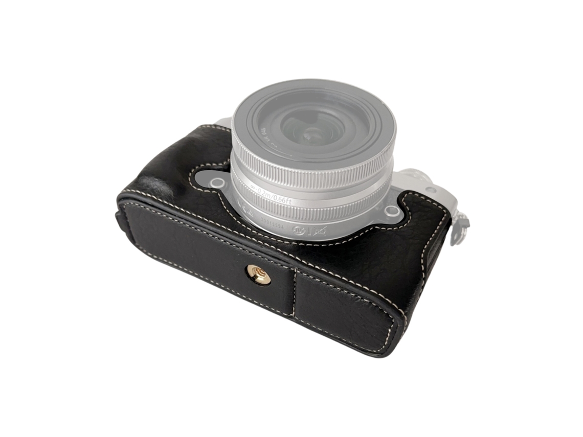Portable Camera Protective Case Retro Style Camera Case Holder Carry Bag Bottom Opening Design With Shoulder Strap Replacement For Nikon Z Fc Camera