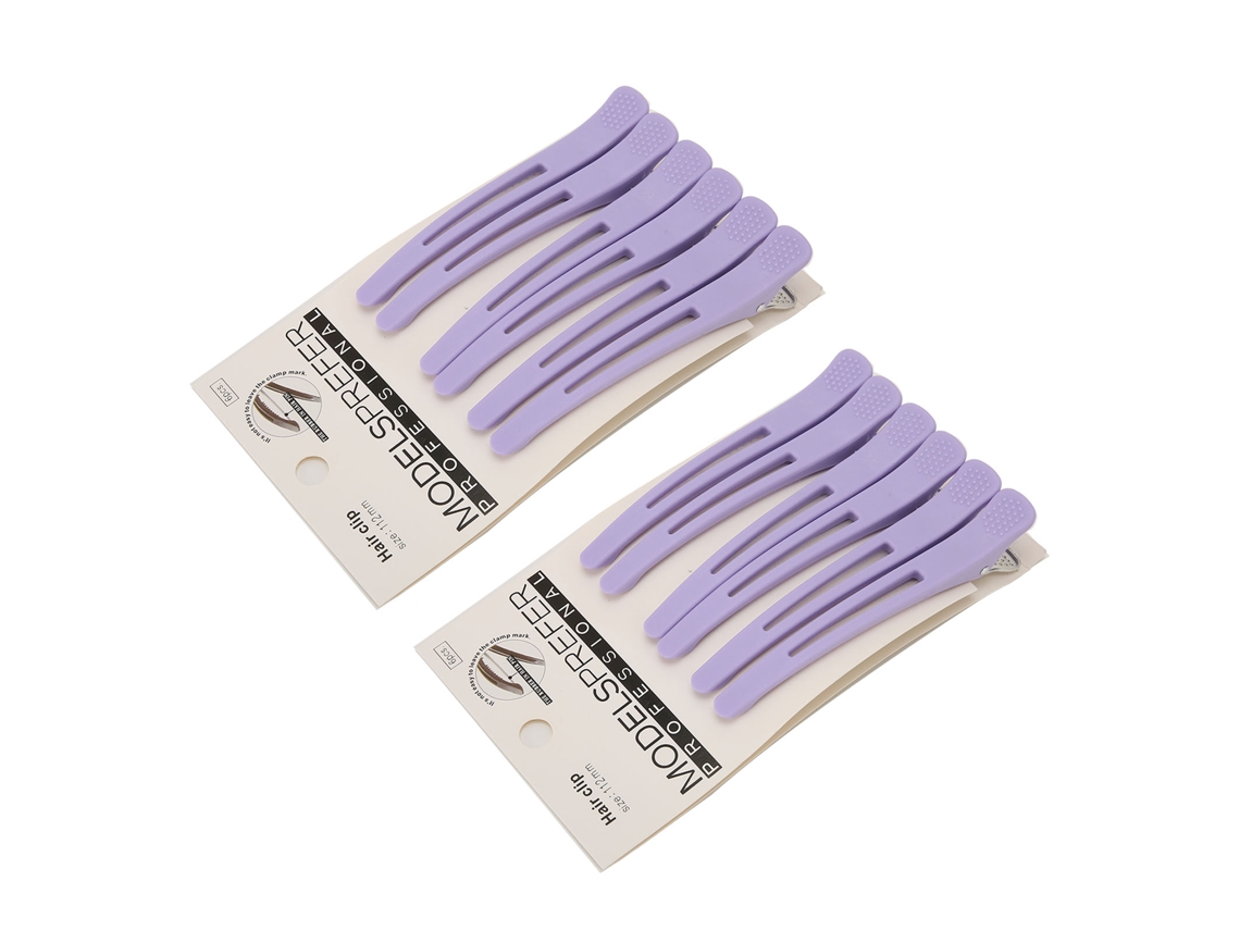 2026 12 Presilhas Penteadas para Dividir e Posicionar o Cabelo, Presilhas Antiderrapantes em ABS, 11,3 cm, Vermelhas, para Uso Doméstico e em Casa