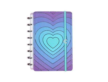A5 Pautado Lovely Silver Love Cia52122 Caderno Inteligente