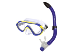 Máscara Snorkeling Integra Sport Junior Azulaquaneos