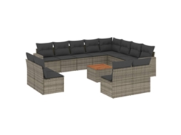 Garden Sofa Set, Garden Sofa Sets Vidaxl Cinzeto Rattan / Vime (n/a)