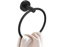 Rebe portarrollo de Baño Redondo de Acero Inoxidable 304 Con Terminado Mate Giratorio 180° Base Sólida para Espacios Pequeños