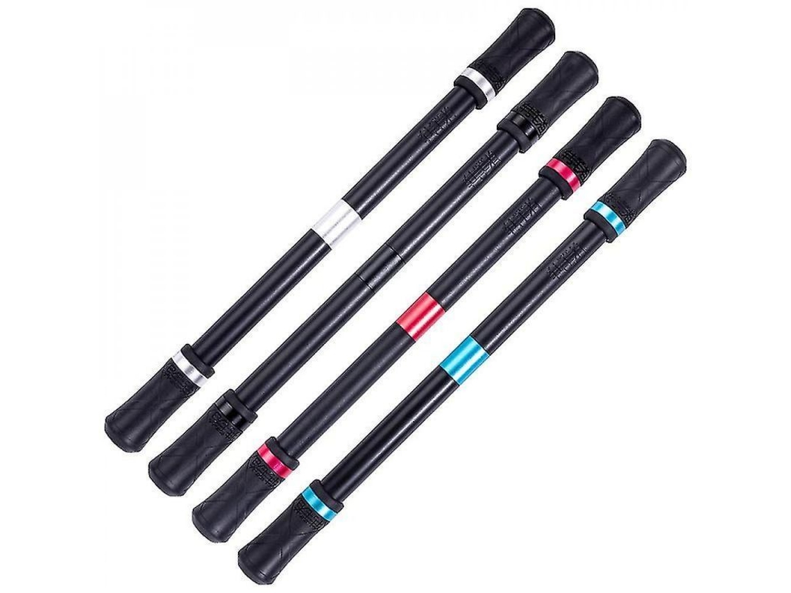 2026 lápis Giratório Profissional de Borracha Flexível Abs para Exercitar Dedos e Aliviar Estresse 22cm Preto Juv 4pack