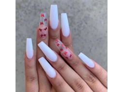 Unidade De Unhas Postiças De Comprimento Médio Prensadas Em Unhas Unhas Postiças De Caixão Unhas Postiças De Cobertura Completa -St-01 ZMDECQNA