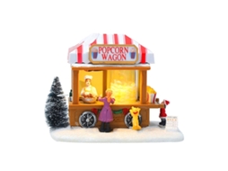 Casinha de Natal Iluminada com Luzes Led e Cheia Música Pipocas Decoração para uma Casa.54, Baixo Consumo, Moderno, Ergonômico, Uso STELASPLEN