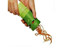 Mini a Unique Spiralizer, Espiralizador de Legumes Simples, Compacto e Rápido com Sistema de Parafuso Inovador e Receitas Low Carb Incluídas
