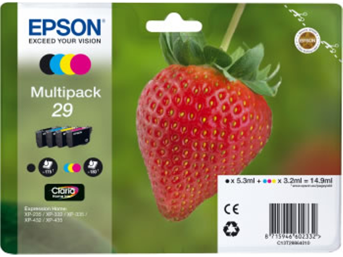 Pack Tinteiros EPSON 29 Cores (C13T29864022)