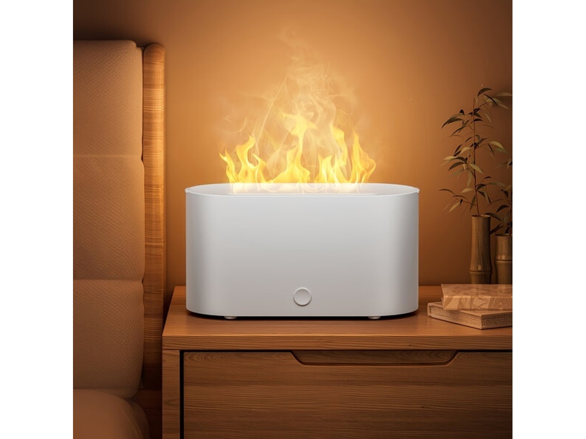 Lurelia Difusor De Aromas Usb Com Efeito Chama Para Casa E Escritório, Luz Chama Ambiente