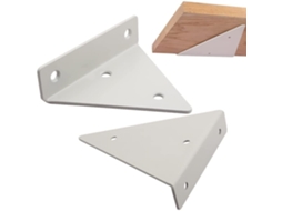 Suporte Triangular Para Prateleira, 2 Peças, Metal, Invisível, Para Parede, Branco