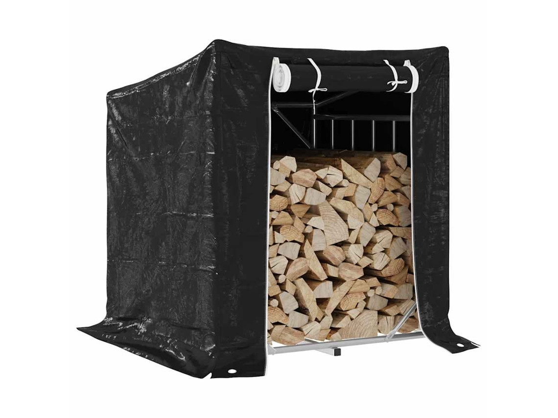 Vidaxl Rack De Lenha Tampa De Chuva 100,5x80,5x110,5cm Aço Galvanizado