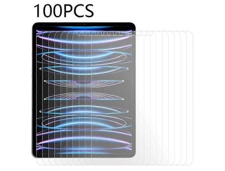 Protetor De Tela 100pcs Compatível Com Ipad Pro 12.9 / (2020) / (2021) / (2022), Vidro Temperado Ultra Transparente Anti Riscos F Vledary (2018)