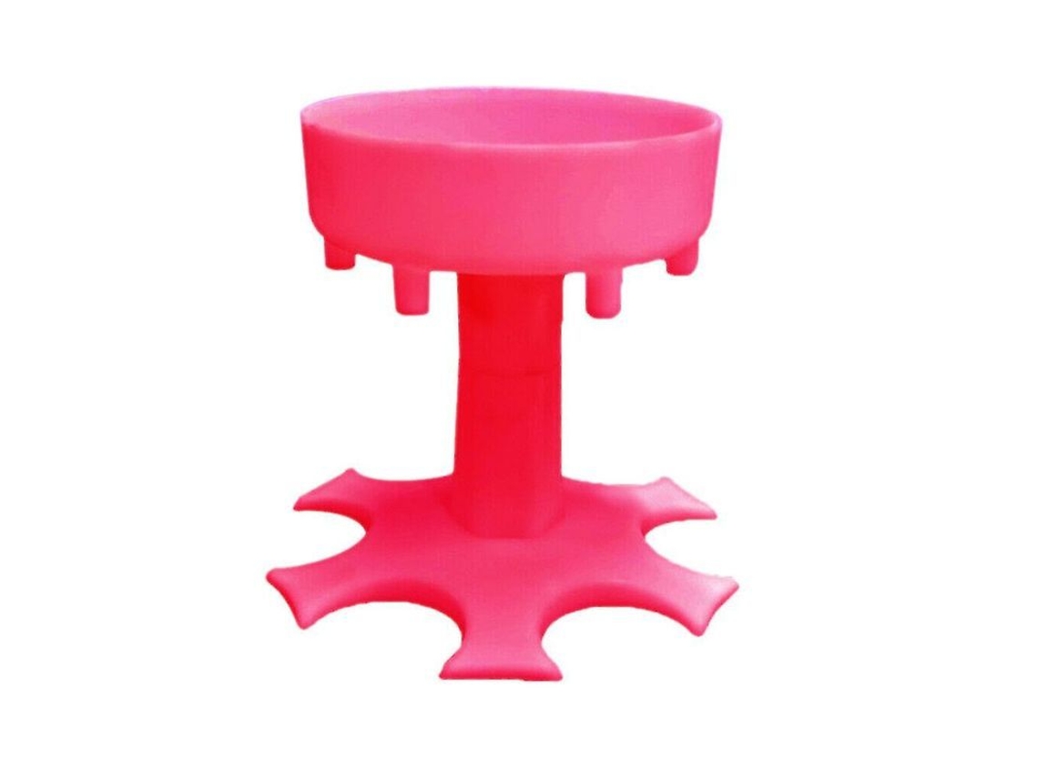 Dispensador de Vino con Portavasos, 6 Copos, Accesorio para Fiestas, Bar, Material ABS S/MARCA