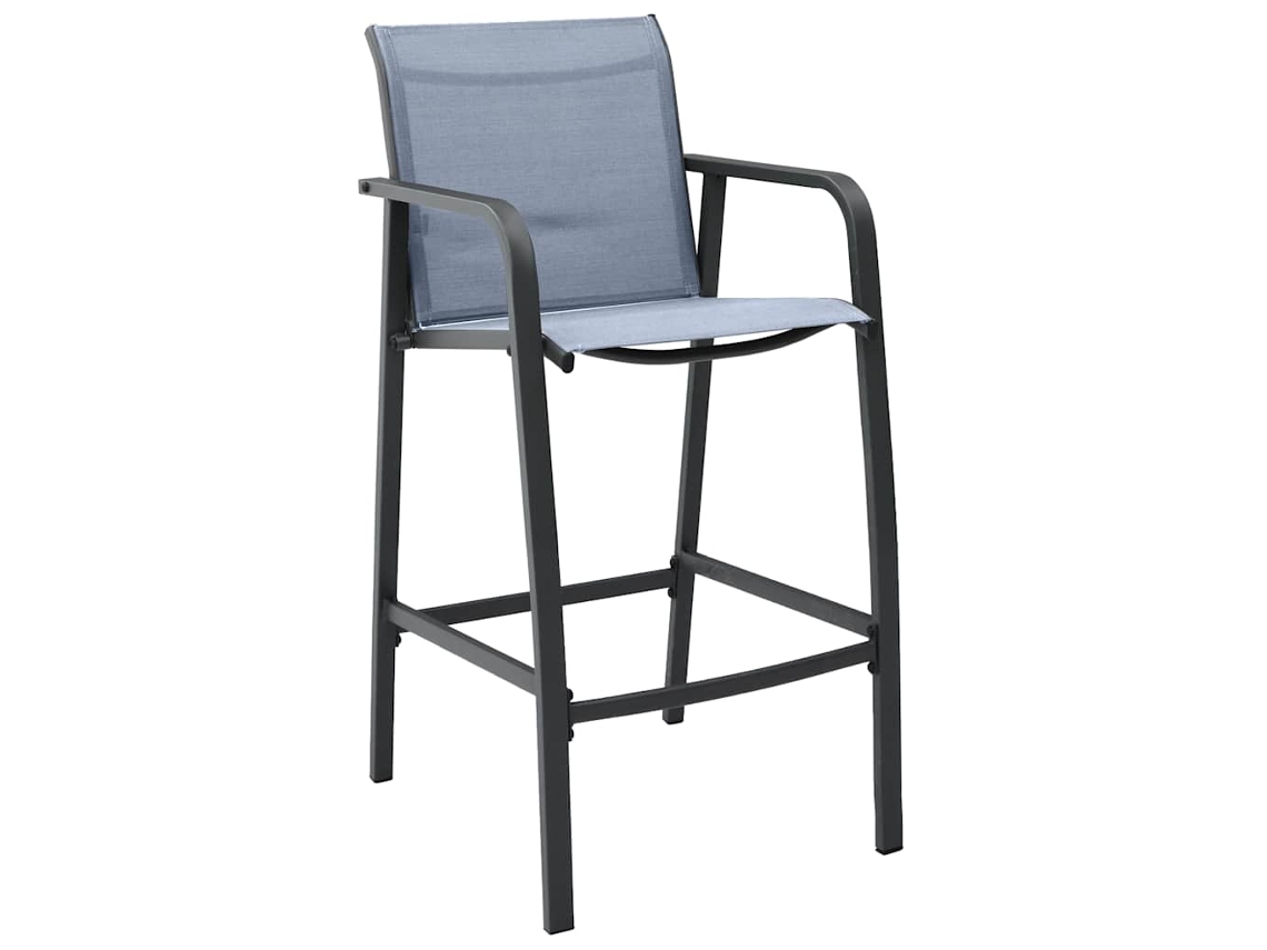 Maison Exclusive - 5 Pcs Conjunto De Bar Para Jardim Preto E Cinzento