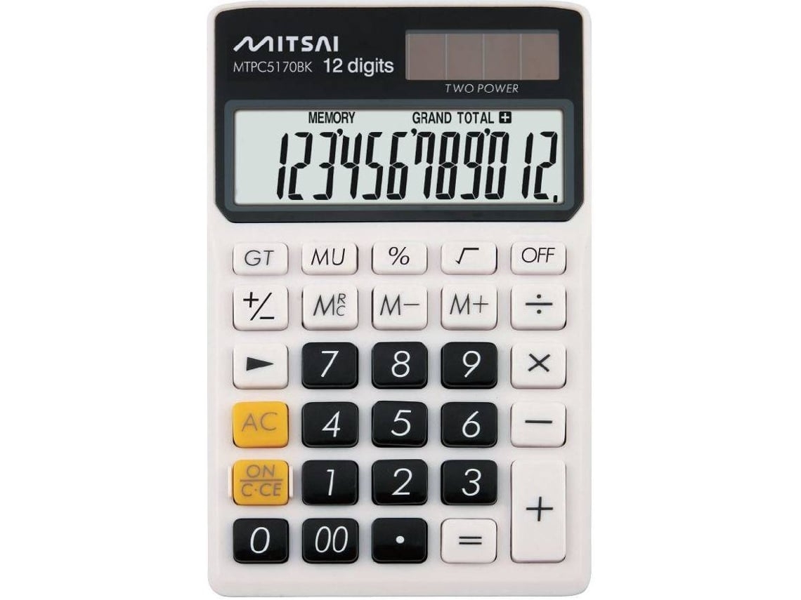 Calculadora Básica MITSAI 5170 Preto (Outlet Caixa Aberta - 12 dígitos)