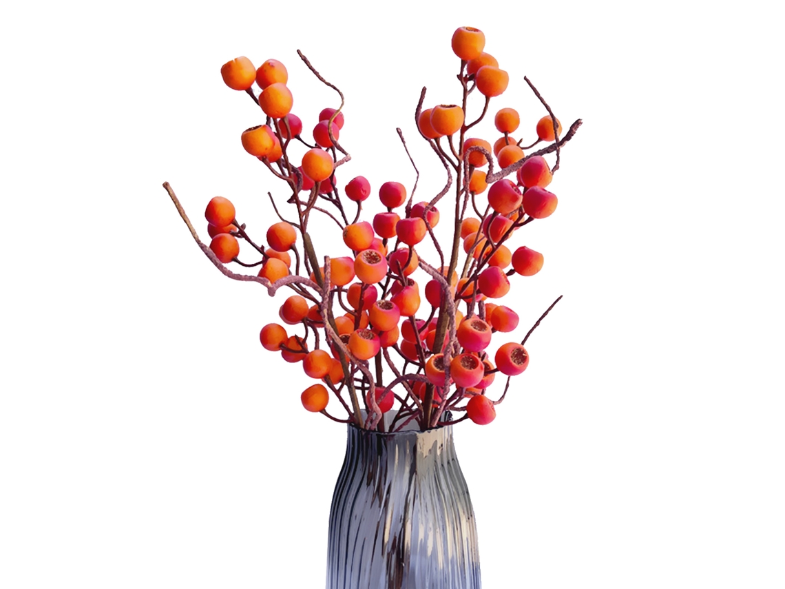 Simulation Berry Laranja, Peça Única, até 45cm, para Armazém LAXISCREED