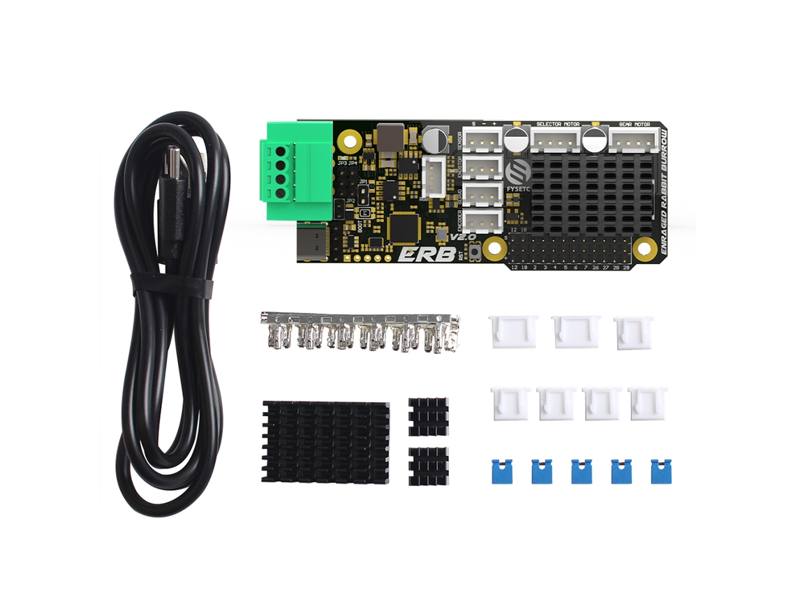 Placa Mãe Erb V2.0 Com Controladores Tmc2209, Canbus E Usb Compatível Com Voro Ercf V2.0 Enraged Rabbit Carrot Feeder