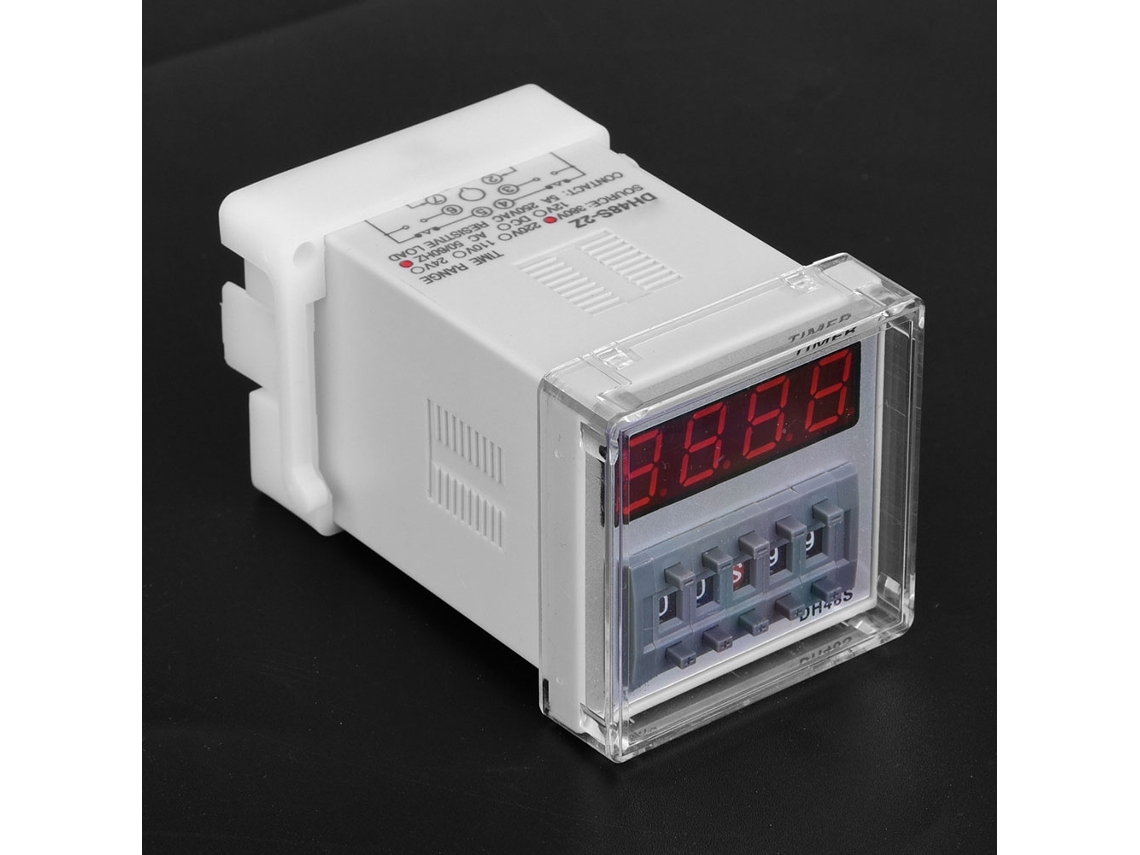 Relé Timer Programável Dh48s-2z 380v Ac 8 Pinos