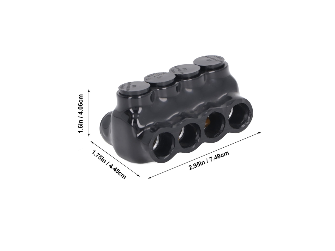 Conector De Isolamento Multi-cable Laxiscreed Com 4 Portas E Duplas Entradas Para Conexão Segura