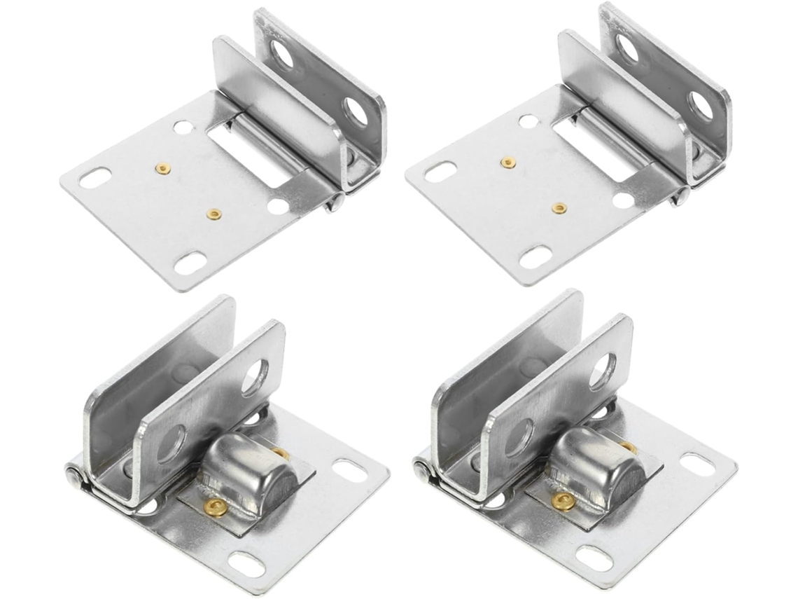 Conjunto De 4 Dobradiças Aço Inoxidável Para Portas Vitrines,