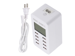 Carregador USB com 8 Portas e Tela de 8