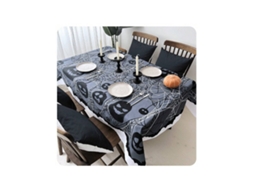 Toalha De Mesa De Halloween Com Teia De Aranha E Abóbora, Toalha De Mesa Para Festas, Toalha De Mesa Estampada Para Decoração De Mesa De Centro.