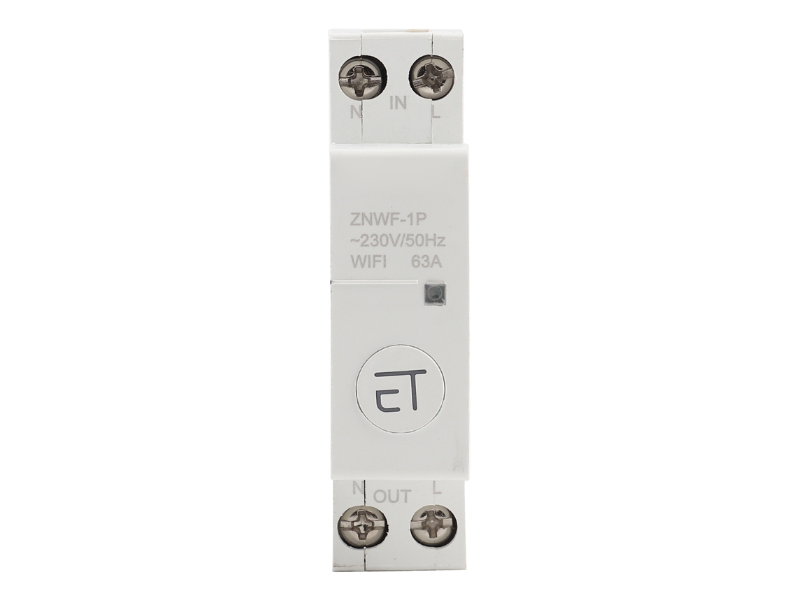 Interruptor Inteligente Wifi com Controle Remoto para Caixa de Distribuição 1p Ac230v Ip20 63a