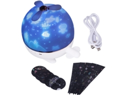 Lâmpada de projeção de estrelas LED, alimentada por USB, luz