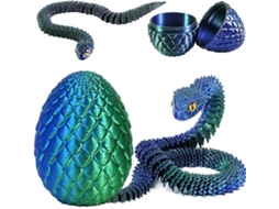 Serpente De Dragão 3d Impressa - Brinquedo - Serpente - Presente - Escritório - Serpente Móvel 30 Cm