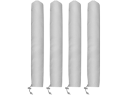 2 Pares De Capas Para Limpadores De Para-brisa Em Tecido Oxford 210d, Cinza, 67x10 Cm, Protetores De Chuva.