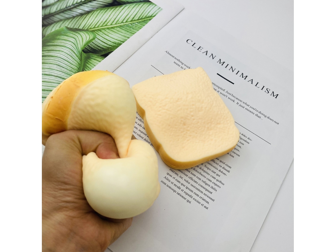 Primerox brinquedo de Amassamento para Aliviar Estresse Pão de Torrada Tpr Slow Rising para Crianças