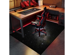 Tapete Cadeira Piso Escritório Protetor Antiderrapante 100 X 110 Cm Madeira Gamer, Escritório, Madeira,