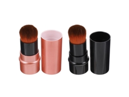 2pcs Pincel de Maquiagem Retrátil para Base e Pó Suave Profissional