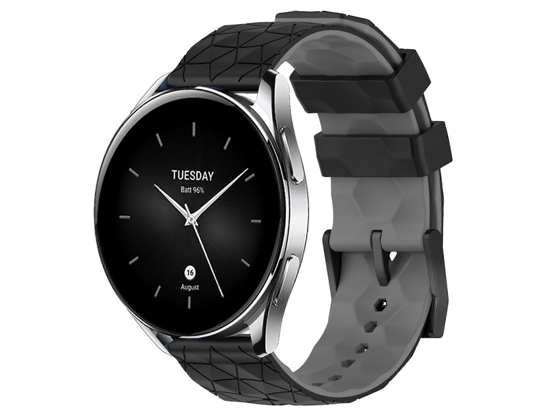 Pulseira De Silicone Bicolor Com Estampa De Futebol Para Xiaomi Mi Watch S2 22mm