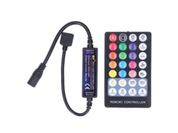 Kit Controle Remoto Led Rgb para Fita de Luz com Controle Rf Longa Distância para Home Ktv