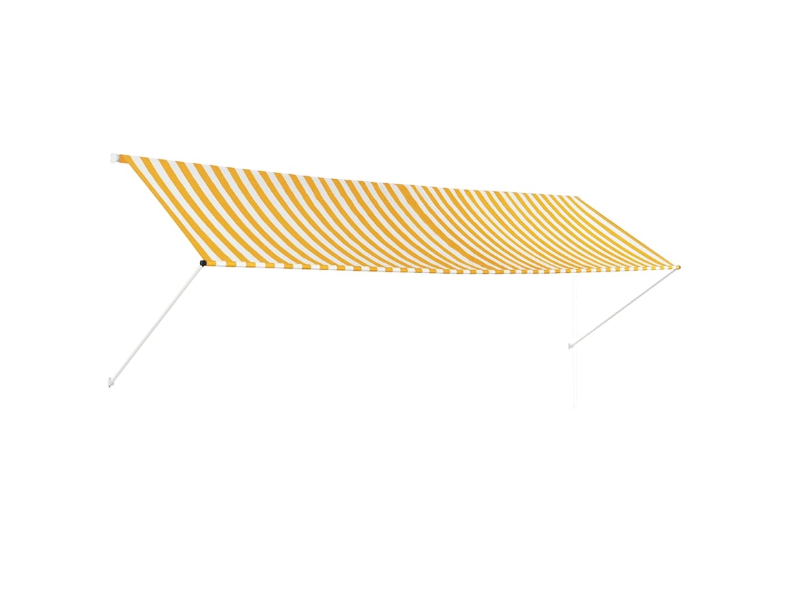 Awning, Awnings Vidaxl Amarelo Tecido (400 X 150 Cm)
