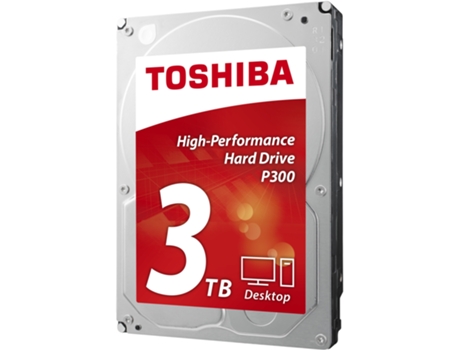 Disco HDD Interno TOSHIBA HDWD130UZSVA (3 TB - SATA - 7200 RPM) — 3.5'' | 3 TB | SATA