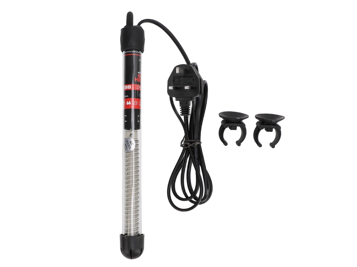 Mali barra de Aquecimento para Aquário Submersível com Termostato Automático Vidro para Peixes de Água Doce e Salgada