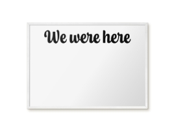 Magnetic Wall Board We Were Here For The Office Espelharte (70x50 Cm)
