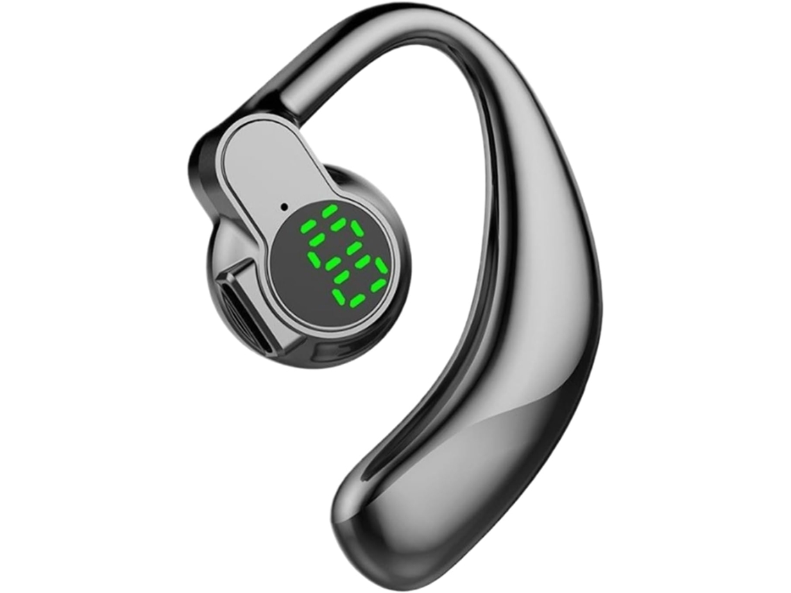 Fones De Ouvido Sem Fio Com Ganchos Auriculares E Visor Digital.