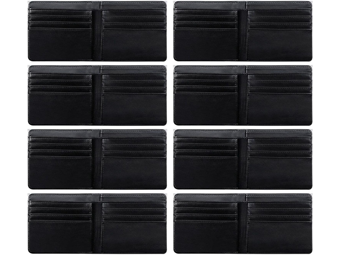 Conjunto de 8 Carteiras Lisas para Sublimação por Transferência Térmica com Janelas. SFUSHOS
