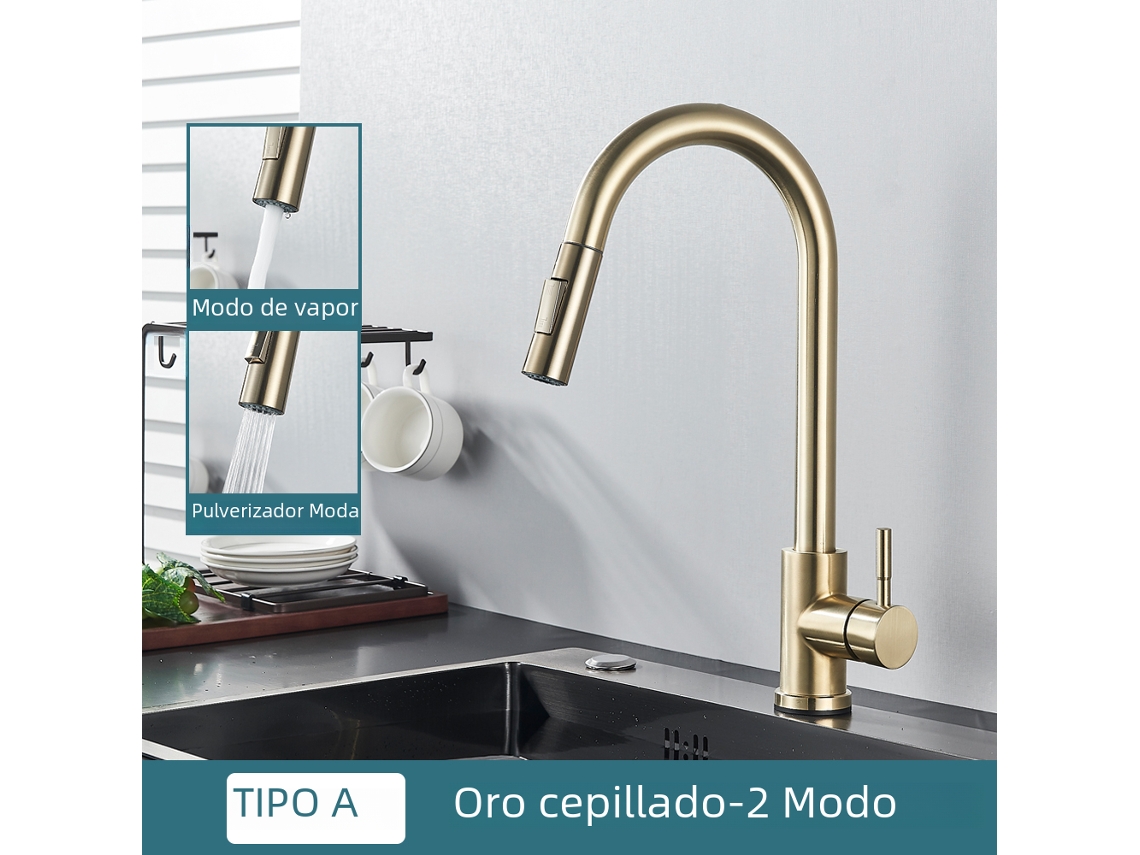 Torneira em Aço Inoxidável com Acabamento em Maple MDUG