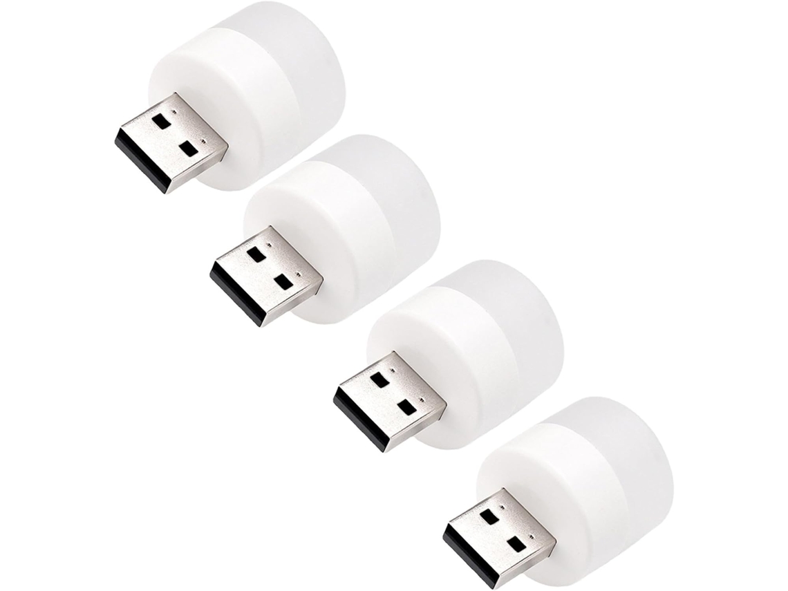 Conjunto De 4 Mini Luzes Noturnas Portáteis Led Com Usb, Luminárias